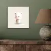 Beertje - Sneeuwvlokje - Wit - Pluizig aluminium wit klein -sfeer2