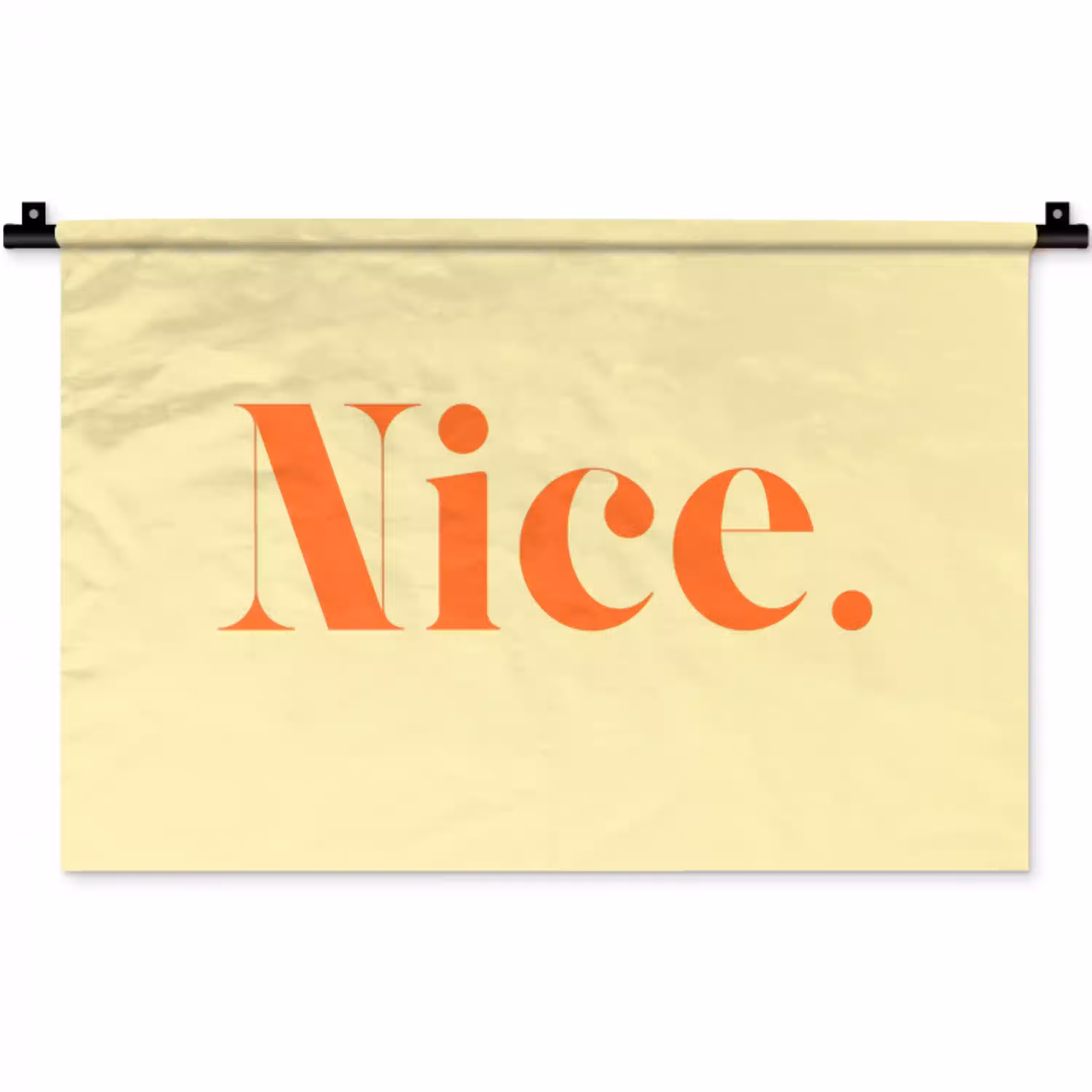 Nice - Oranje - Geel - Minimalistisch Wandkleed katoen klein -zz3d