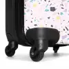 Terrazzo patroon roze confetti NBS - Handbagage koffer - Volwassenen Unisex middel -wiel