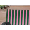 Verticale strepen - Groen - Roze muismat rubber klein 262 -closeup