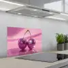 Glitter - Discobol - Roze - Kersen keuken achterwand spatscherm klein -3d_schuin