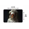 Tijger - Kokskleding - Bruin Placemat vinyl groot -specs