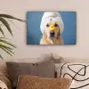 Hond - Badeend - Geel canvas 2cm klein -sfeer1