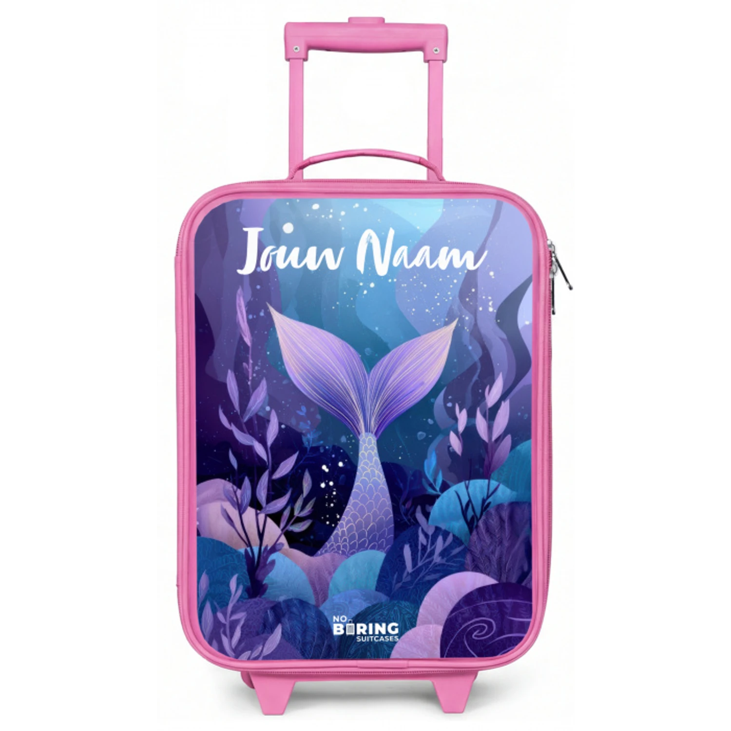 Zeemeermin - Onderwater - Paars - Blauw Kinderkoffer - Roze klein -zz3dotto