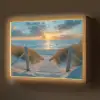 Zonsondergang - Strand - Zomer - Landschap Light Box met batterij (Wandlamp) middel -z3d_website