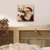 Kerstman - Rendier - Kerst - Christmas aluminium wit klein -sfeer3