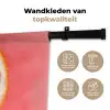 Grapefruit - Roze - Levendig Wandkleed katoen klein -sfeer2