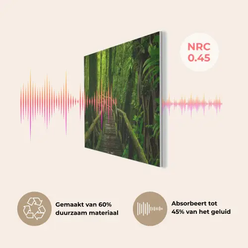 Jungle - Brug - Mos - Natuur - Tropisch PET vilt klein -USP_NL