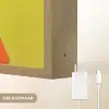Retro - Vrouw - Kopje - Vlinders Light Box met batterij (Wandlamp) middel -USP_websiteoplaadbaarNL