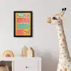 Kinderkamer - Rekenen - Tafels - Kinderen - Jongens - Meisjes - Oranje - Kids fotolijst zwart zonder passe partout klein -usfeer4_kinderkamer