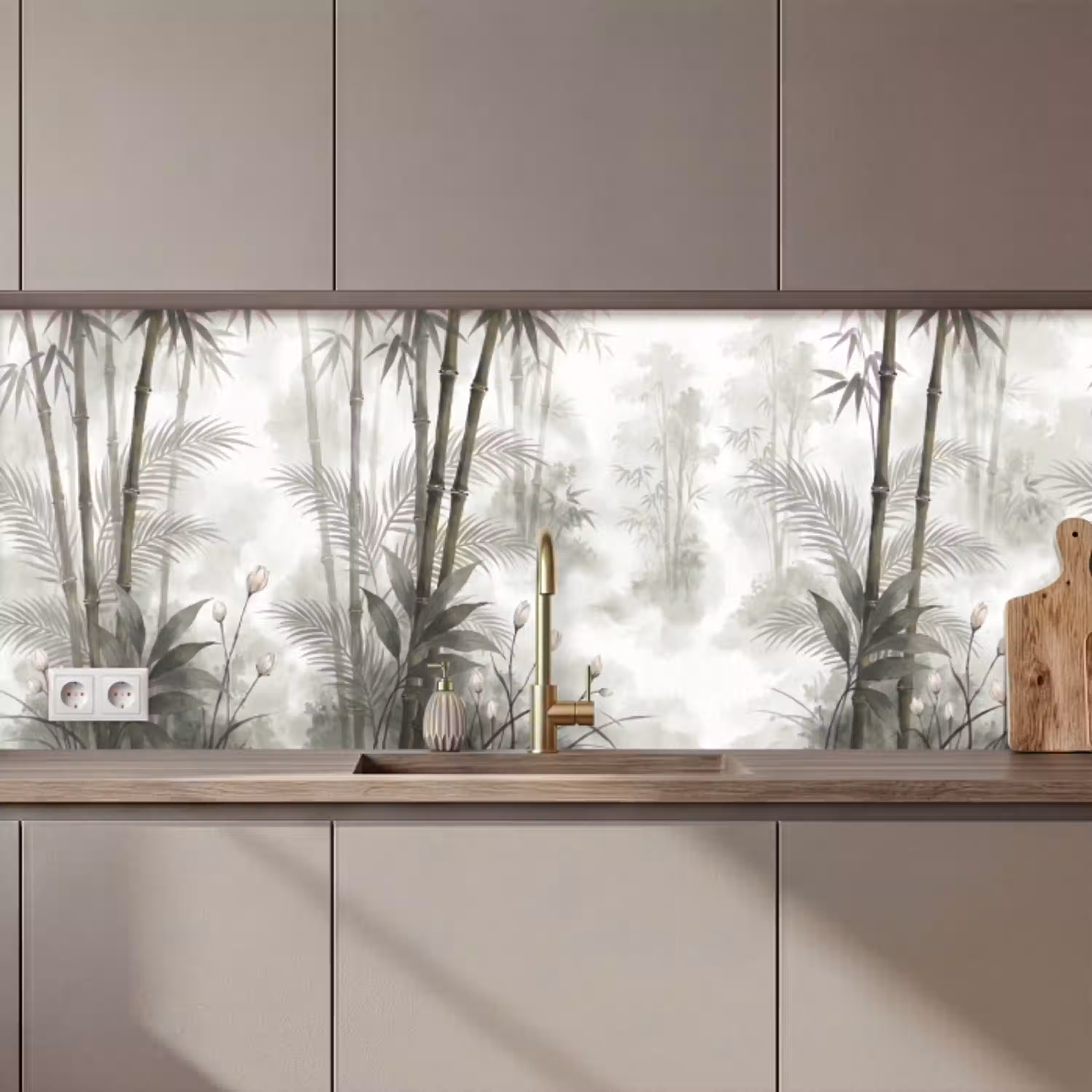 Bloemen - Knop - Tuin - Illustratie - Wit keuken achterwand 2 middel zz_3dshopping