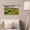 Toscane - Landschap - Wijngaarden Wandkleed katoen klein -sfeer4