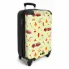 Brandweer patroon met voertuigen en vlammen NBS - Handbagage koffer - Kinderen Unisex middel -productfoto_3d