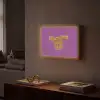 Manifest that shit - Paars - Glitter Light Box met batterij (Wandlamp) middel -sfeer1