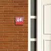 Rood - Paars - Zebra - Klassiek Naambord Vierkant klein -sfeer3-XS