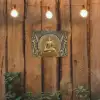 Gouden Boeddha-reliëf tuinposter los doek klein -sfeer1