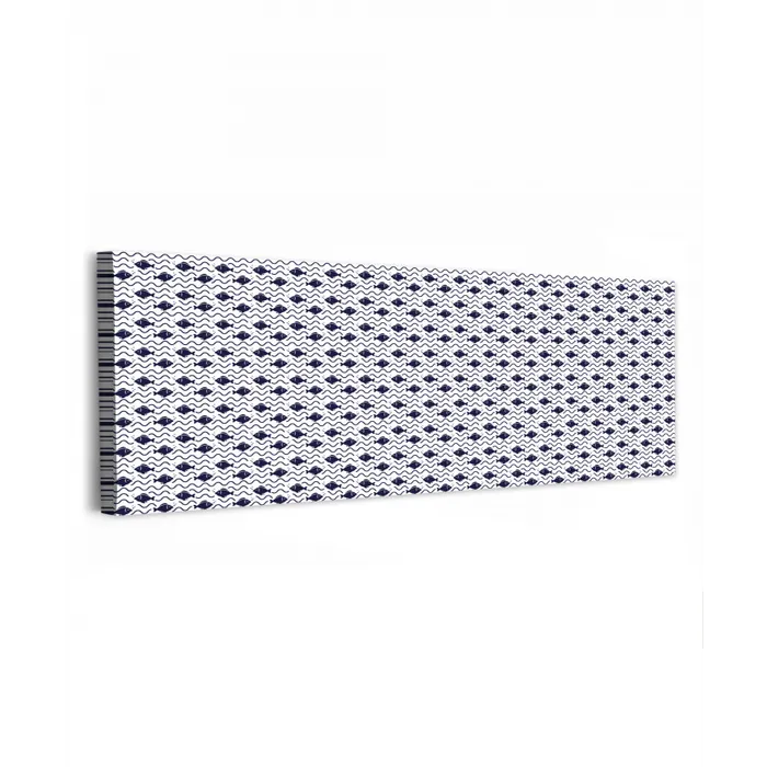 Oceaan - Visachtig - Blauw - Wit canvas 2cm klein 828 -z3d