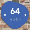 Kobaltblauw - Modern Naambord Organisch middel -sfeer10