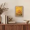Geel - Chrysant - Zachtheid Light Box met kabel (Tafellamp) klein -sfeer2