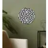 Design - Geometrie - Patroon - Zwart - Wit Wandcirkel plexiglas klein 852 -sfeer3
