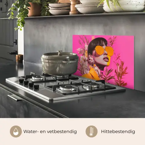 Zonnebril - Oranje - Vrouw - Planten keuken achterwand spatscherm klein -usp_NL