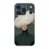 Hoed - Vrouw - Beige Telefoonhoesje iPhone 17 Pro klein -3d