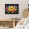 Spaghetti - Graffiti - Verf - Kleurrijk - Eten - Modern PET vilt klein -sfeer3