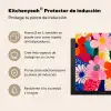 Bloemen - Kleurrijk - Stippen Inductie beschermer vinyl 3mm middel -zzzzzzusp-haakje_ES