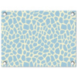 Giraf - Modern - Blauw tuinposter los doek klein 239 -3d