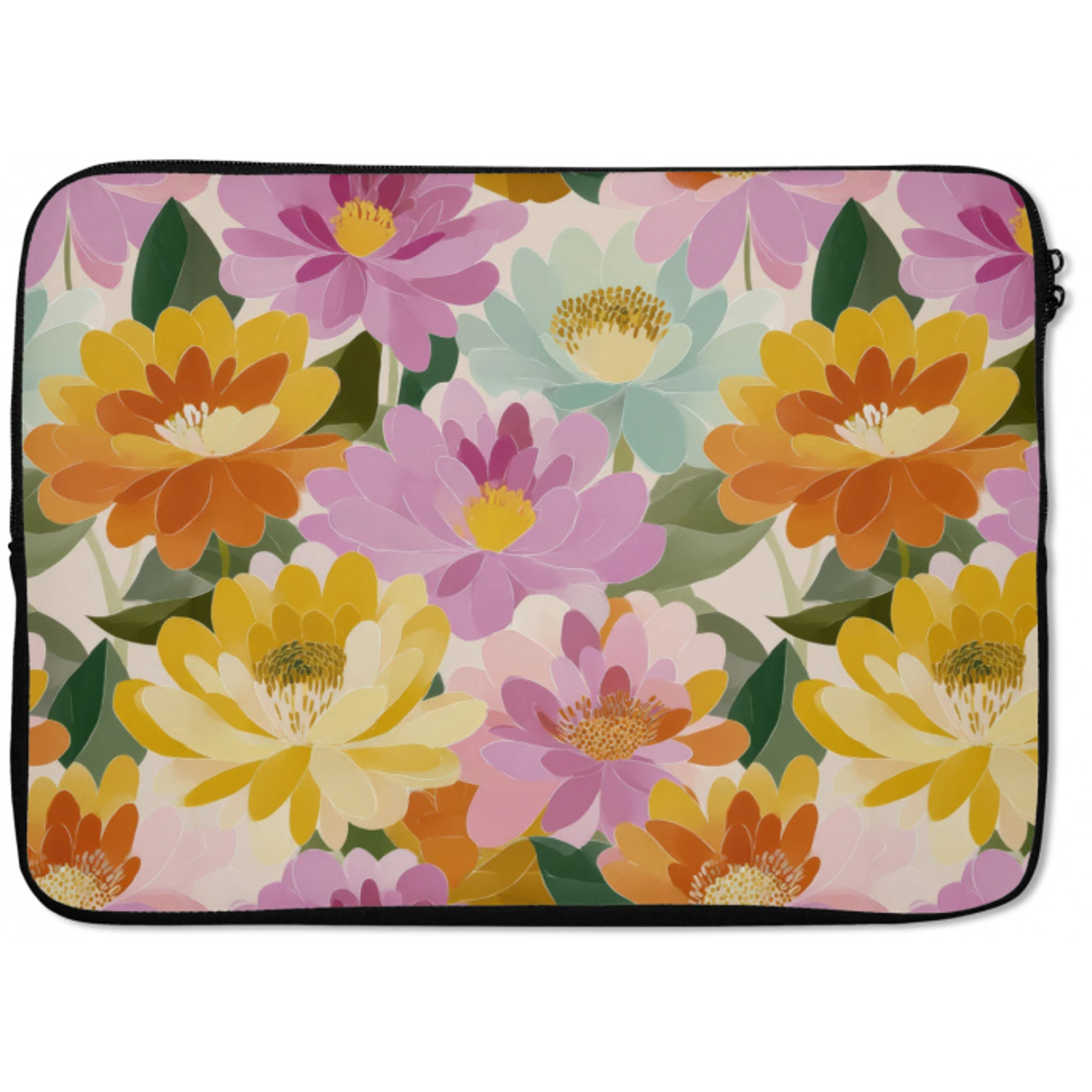 Lelies - Aquarel - Pastel laptophoes neopreen klein 279 -zkaufland3dotto