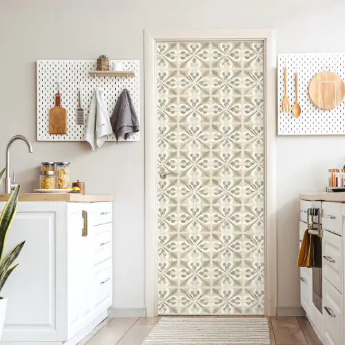 Tegel - Motief - Beige deurposter klein 289 -sfeer5
