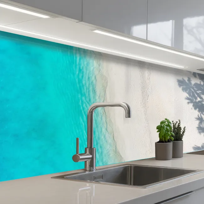 Landschap - Zee - Strand keuken achterwand 2 middel -3d_schuin