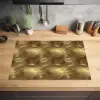 Palm - Waaier - Goud Inductie beschermer vinyl 3mm klein 276 -sfeer5