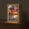 Kunst - Zwart - Abstract Light Box met kabel (Tafellamp) klein -z3d_website