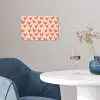 Hartjes - Getekend - Oranje poster papier klein 62 -sfeer3