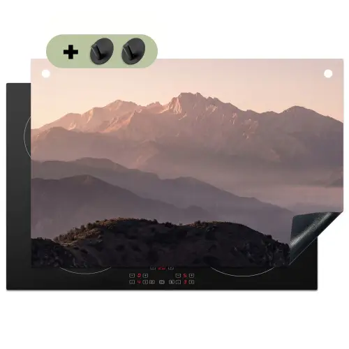Panorama - Landschap - Bergen Inductie beschemer met haakjes klein -3d