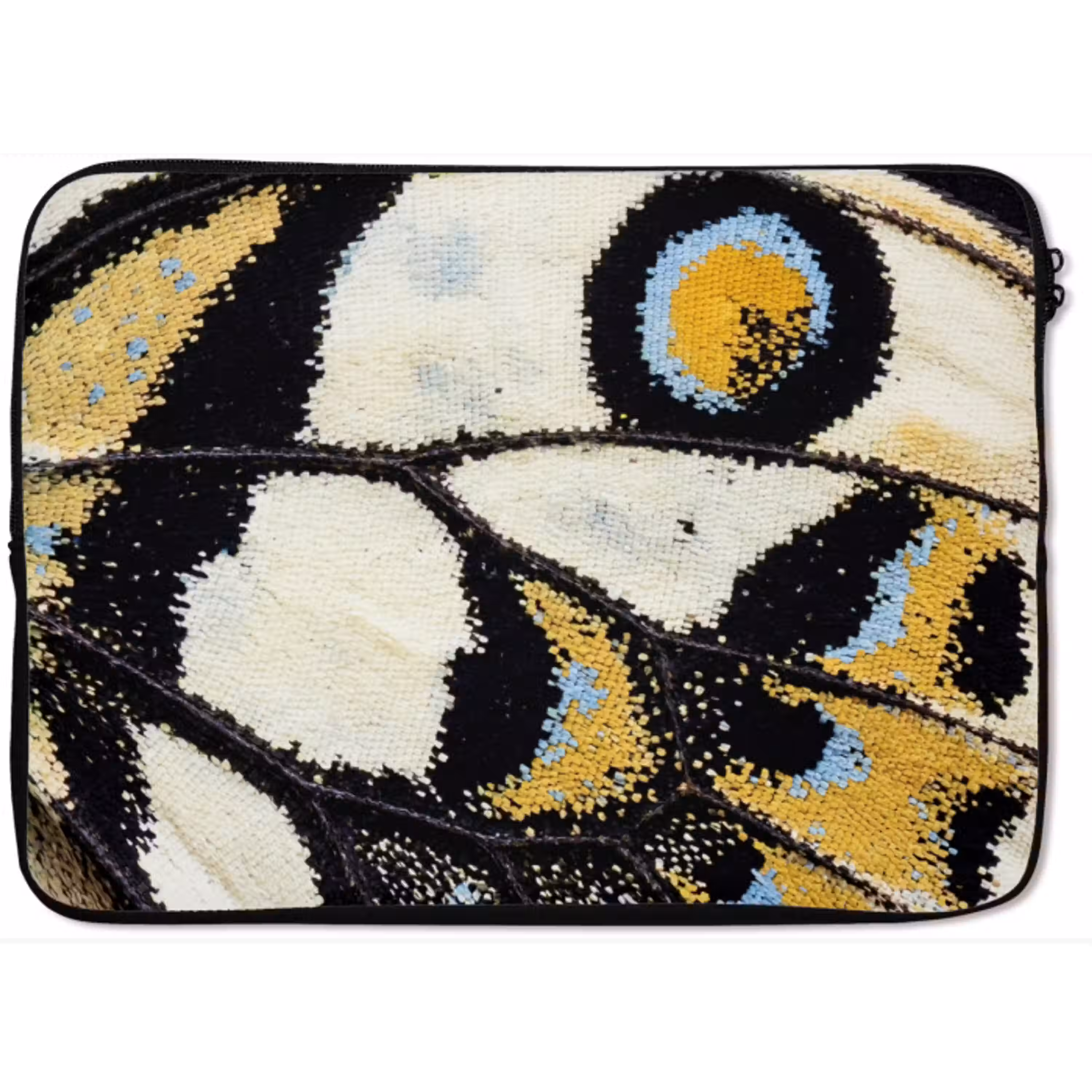 Vlinder - Vleugel - Geel laptophoes neopreen klein -zkaufland3dotto