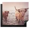 Schotse hooglanders - Licht - Lucht - Natuur Inductie beschermer vinyl 3mm middel -3d