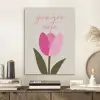 Tulp - Roze - Valentijn - Bloem PET vilt klein -sfeer1