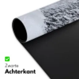 Bos - Winter - Sneeuw - Pad - Natuur Muismat XXL klein -sfeer2