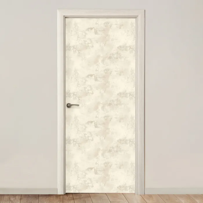 Patroon - Organisch - Beige deurposter klein 289 -3d_beige