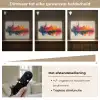 Modern - Verf - Kunst - Kleurrijk Light Box met batterij (Wandlamp) middel -USP_dimbaarNL