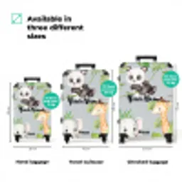 Diertjes in de jungle NBS - Handbagage koffer - Kinderen Unisex middel zzzzzzVergelijking_3EN