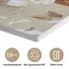 Vrouw - Verf - Abstract - Beige - Modern PET vilt klein -closeup_NL