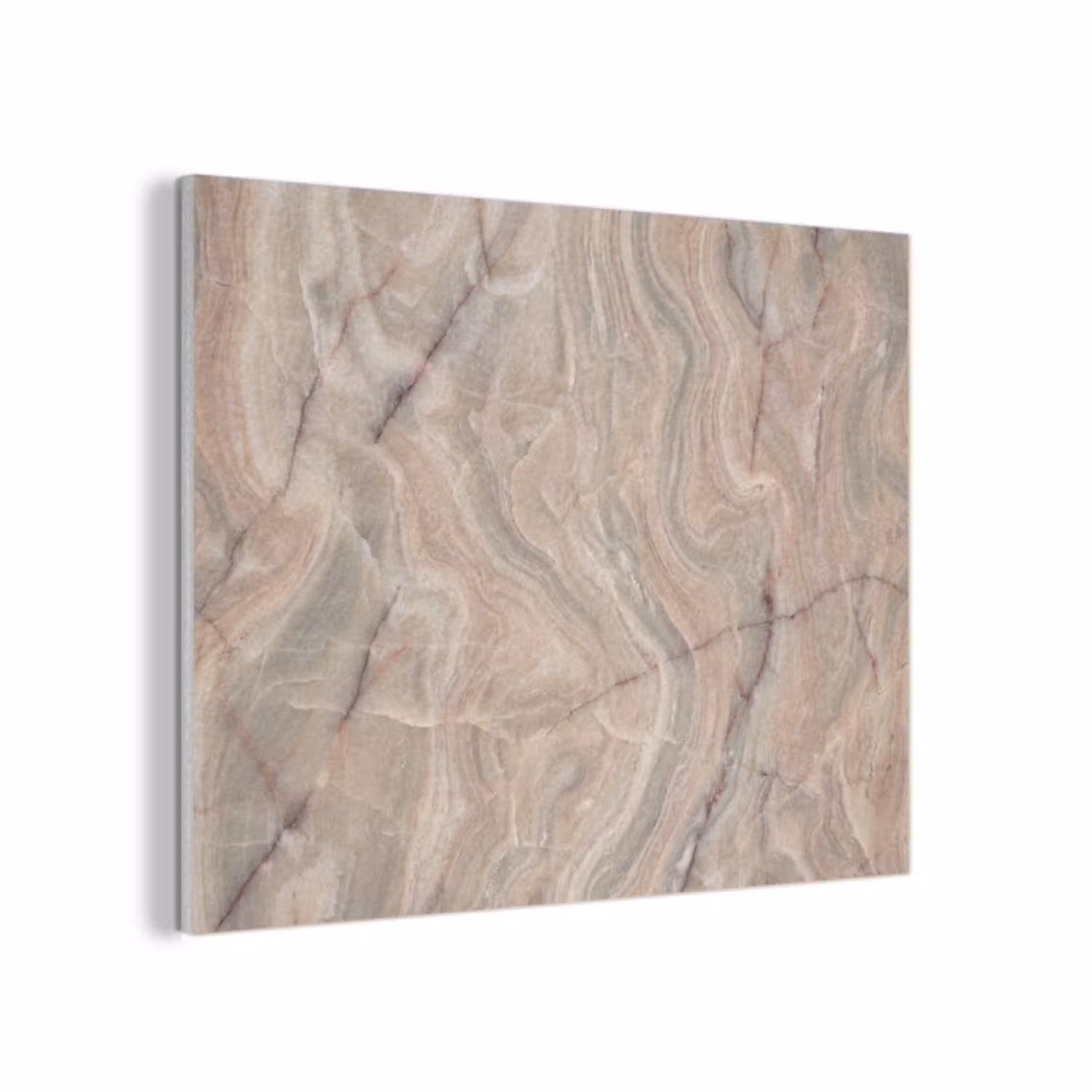 Marmer - Patroon - Abstract - Beige - Groen PET vilt klein -3d