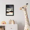 Bergen - Donkerblauw - Landschap fotolijst zwart zonder passe partout klein -usfeer4_kinderkamer