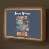 Dino - Raket - Kleurrijk Light Box met batterij (Wandlamp kind) middel -z3d_website
