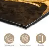Buddha - Boeddha beeld - Goud - Spiritueel - Zwart aluminium wit klein -closeup_NL