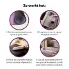 Oh darling - Hart - Paars Inductie beschermer vinyl 3mm klein -zzzzzzz-cc-werking
