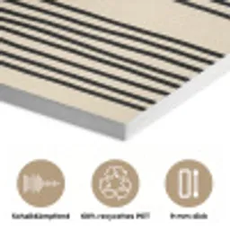 Boogvormen - Zwart - Strak PET vilt klein -closeup_DE